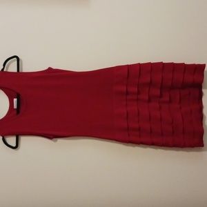 CALVIN KLEIN..Red..sweater dress..size 8